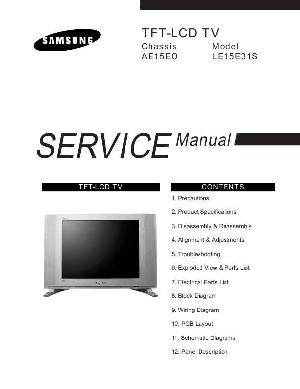 Сервисная инструкция Samsung LE-15E31S ― Manual-Shop.ru