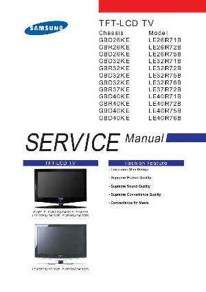 Сервисная инструкция Samsung LE-26R71B, LE-26R72B, LE-26R75B, LE-32R71B, LE-32R72B, LE-32R75B, LE-32R76B, LE-37R72B, LE-40R71B, LE-40R72B, LE-40R75B, LE-40R76B ― Manual-Shop.ru