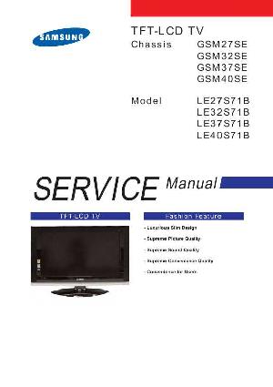 Сервисная инструкция Samsung LE-27S71B, LE-32S71B, LE-37S61B, LE-37S71B, LE-40S61B, LE-40S71B ― Manual-Shop.ru