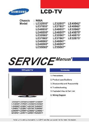 Сервисная инструкция Samsung LE-32B750, LE-37B750, LE-40B750, LE-46B750, LE-52B750, B550, B570, B620, B650, B670 ― Manual-Shop.ru
