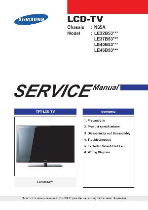Сервисная инструкция Samsung LE-32B530P7W, LE-37B530, LE-40B530, LE-46B530, N65A ― Manual-Shop.ru