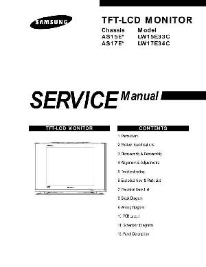 Сервисная инструкция Samsung LW-15E33C, LW-17E34C, AS15E, AS17E ― Manual-Shop.ru