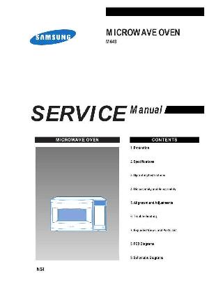 Сервисная инструкция Samsung M643 ― Manual-Shop.ru