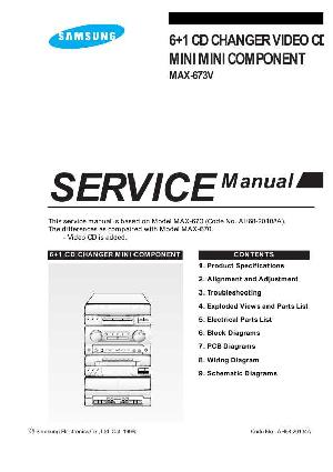 Сервисная инструкция Samsung MAX-673V ― Manual-Shop.ru