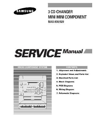 Сервисная инструкция Samsung MAX-900, MAX-920 ― Manual-Shop.ru