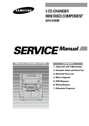 Сервисная инструкция Samsung MAX-934MD ― Manual-Shop.ru