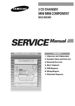 Сервисная инструкция Samsung MAX-960, MAX-980 ― Manual-Shop.ru