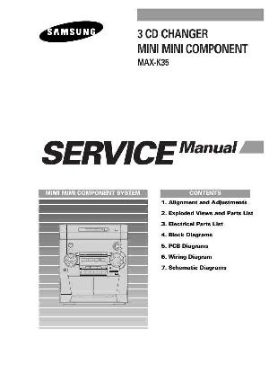 Сервисная инструкция Samsung MAX-K35 ― Manual-Shop.ru