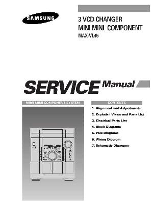 Сервисная инструкция Samsung MAX-VL45 ― Manual-Shop.ru