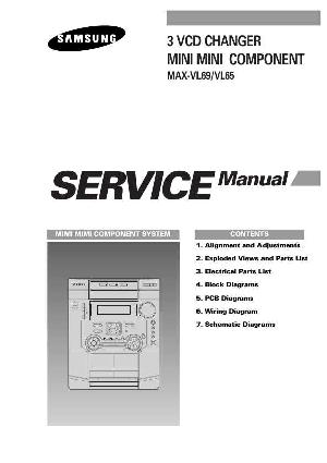 Сервисная инструкция Samsung MAX-VL65, MAX-VL69 ― Manual-Shop.ru
