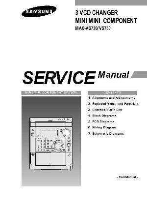 Сервисная инструкция Samsung MAX-VS730, MAX-VS750 ― Manual-Shop.ru