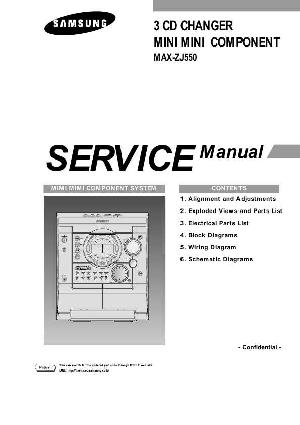 Сервисная инструкция Samsung MAX-ZJ550 ― Manual-Shop.ru