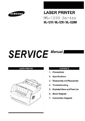 Сервисная инструкция Samsung ML-1210, ML-1250, ML-1220M ― Manual-Shop.ru