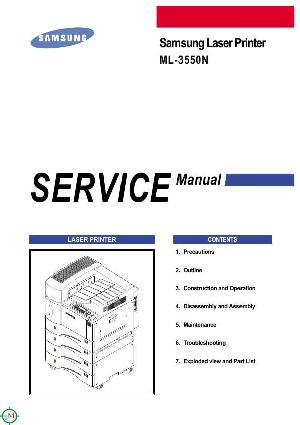 Сервисная инструкция Samsung ML-3550N  ― Manual-Shop.ru