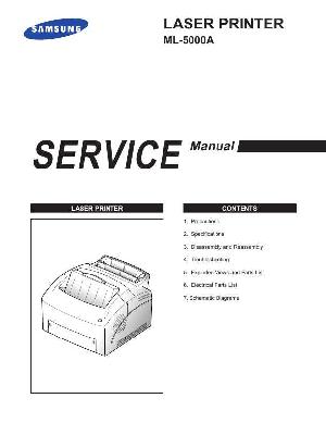 Сервисная инструкция Samsung ML-5000A ― Manual-Shop.ru