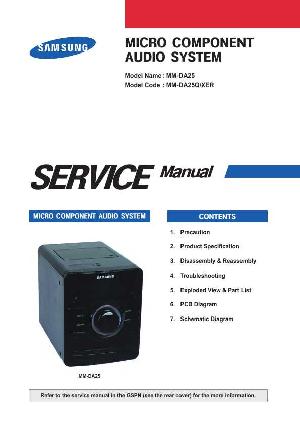Сервисная инструкция Samsung MM-DA25 ― Manual-Shop.ru