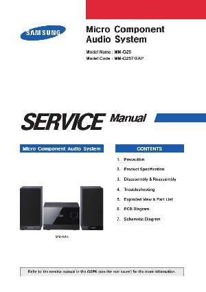 Сервисная инструкция Samsung MM-G25 ― Manual-Shop.ru