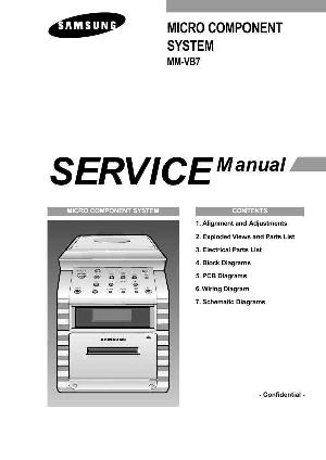 Сервисная инструкция Samsung MM-VB7 ― Manual-Shop.ru
