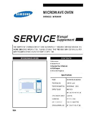 Сервисная инструкция Samsung MR-5483G ― Manual-Shop.ru