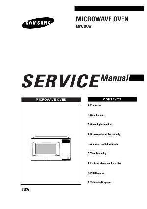 Сервисная инструкция Samsung MW-7490W ― Manual-Shop.ru
