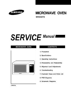 Сервисная инструкция Samsung MW-888STB ― Manual-Shop.ru