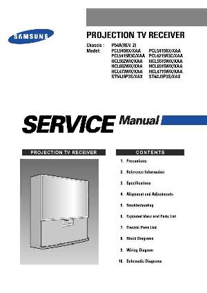 Сервисная инструкция Samsung PCL-5415R, PCL-545R, PCL-6215R, P54A ― Manual-Shop.ru