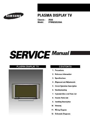 Сервисная инструкция Samsung PPM-42S2X ― Manual-Shop.ru