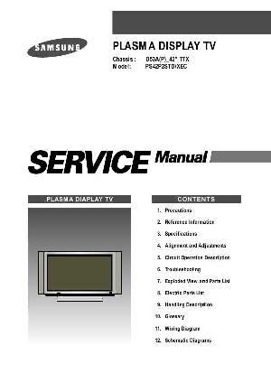 Service manual Samsung PS-42P2STD, D53A ― Manual-Shop.ru
