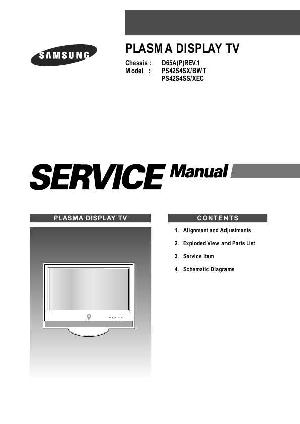 Сервисная инструкция Samsung PS-42S4SX, D65A ― Manual-Shop.ru