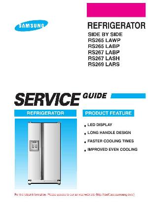Сервисная инструкция Samsung RS265 SIDE-BY-SIDE ― Manual-Shop.ru