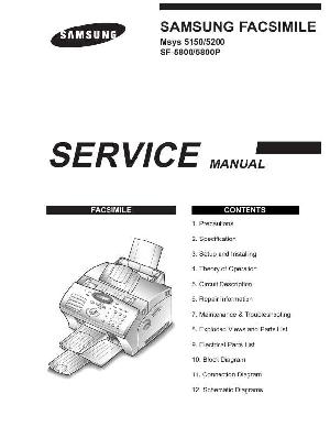 Сервисная инструкция Samsung SF-5800, SF-5800P, Msys-5150, Msys-5200 ― Manual-Shop.ru