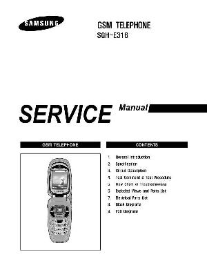 Сервисная инструкция Samsung SGH-E316 ― Manual-Shop.ru