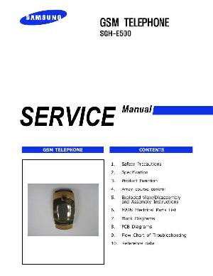 Сервисная инструкция Samsung SGH-E500 ― Manual-Shop.ru