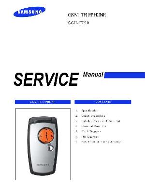 Service manual Samsung SGH-E750 ― Manual-Shop.ru