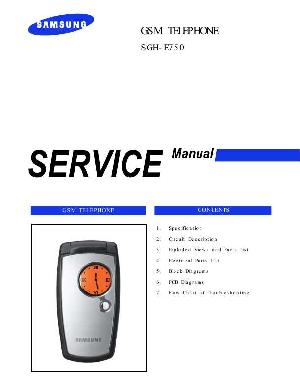 Сервисная инструкция Samsung SGH-E750 ― Manual-Shop.ru