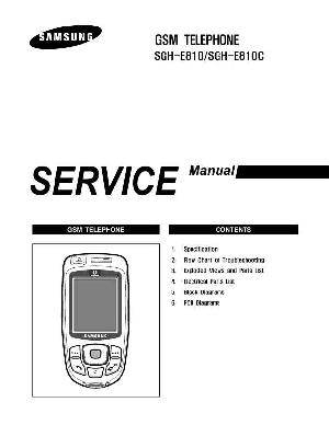 Сервисная инструкция Samsung SGH-E810C ― Manual-Shop.ru