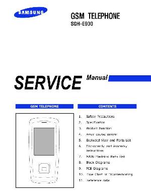 Сервисная инструкция Samsung SGH-E900 ― Manual-Shop.ru