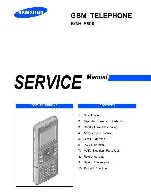 Сервисная инструкция Samsung SGH-F500 ― Manual-Shop.ru