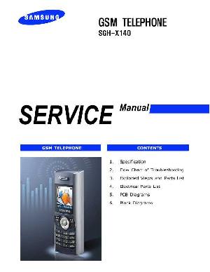 Сервисная инструкция Samsung SGH-X140 ― Manual-Shop.ru