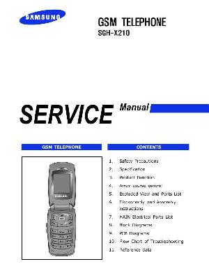 Сервисная инструкция Samsung SGH-X210 ― Manual-Shop.ru