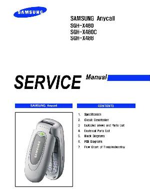 Сервисная инструкция Samsung SGH-X480 ― Manual-Shop.ru