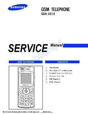 Сервисная инструкция Samsung SGH-X610 ― Manual-Shop.ru