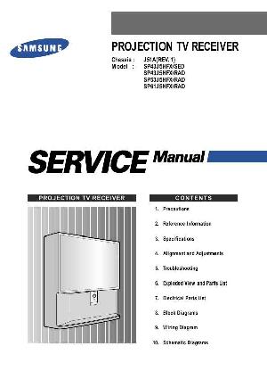 Сервисная инструкция Samsung SP-43J5HFX, J51A ― Manual-Shop.ru