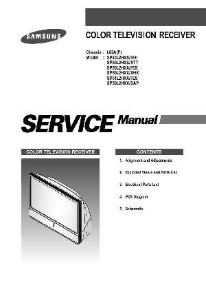Сервисная инструкция Samsung SP-43L2HX, SP-50L2HX, SP-61L2HX, L63A(P) ― Manual-Shop.ru