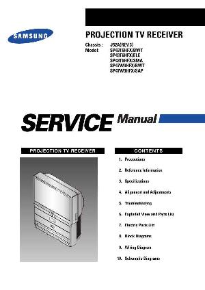 Сервисная инструкция Samsung SP-43T6, SP-47W3, шасси J52A(REV.3) ― Manual-Shop.ru