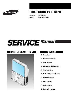 Сервисная инструкция Samsung SP-43T6HFX XTT, J52A(REV.1) ― Manual-Shop.ru