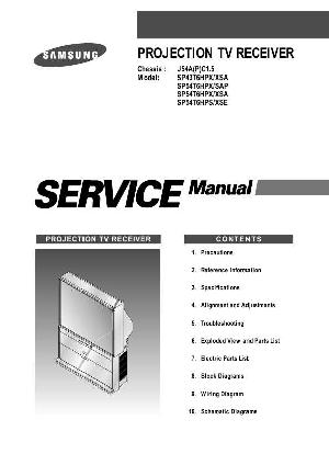 Сервисная инструкция Samsung SP-43T6HPX XSA, J54A(P)C1.5 ― Manual-Shop.ru