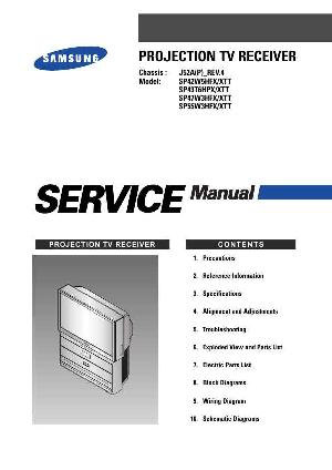 Service manual Samsung SP-43T6HPX XTT, J52A(P), REV.4 ― Manual-Shop.ru