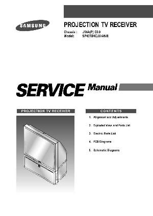 Сервисная инструкция Samsung SP-43T8, шасси J54A(P)C2.0 ― Manual-Shop.ru