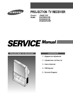 Сервисная инструкция Samsung SP-43T8HCX FES, J54A(P), C2.0 ― Manual-Shop.ru